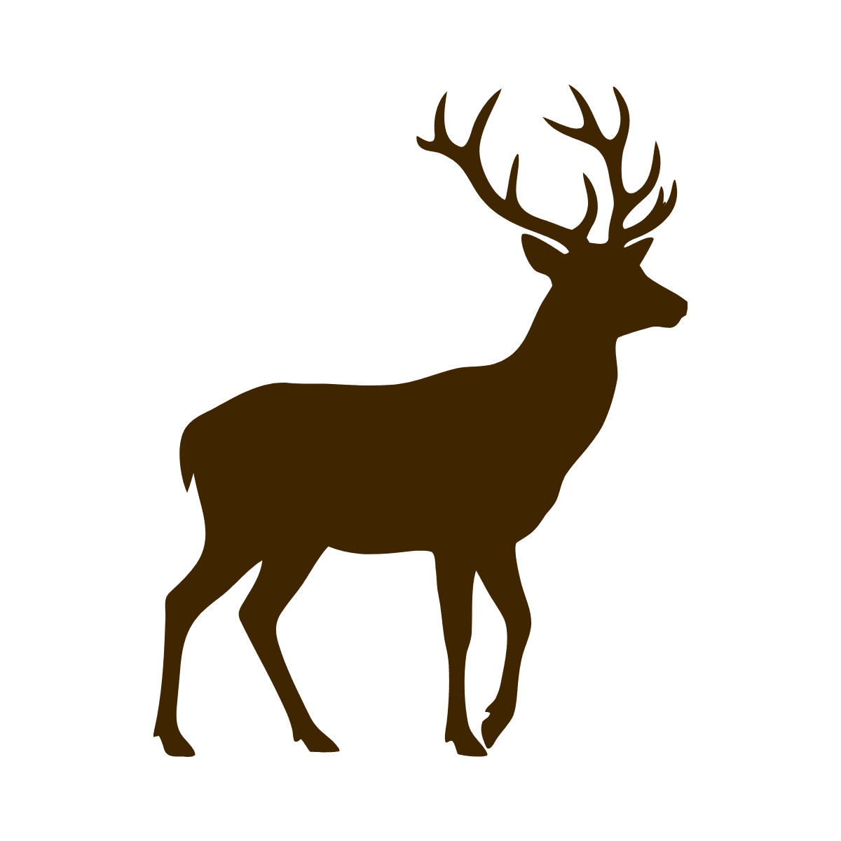 Deer silhouette graphic