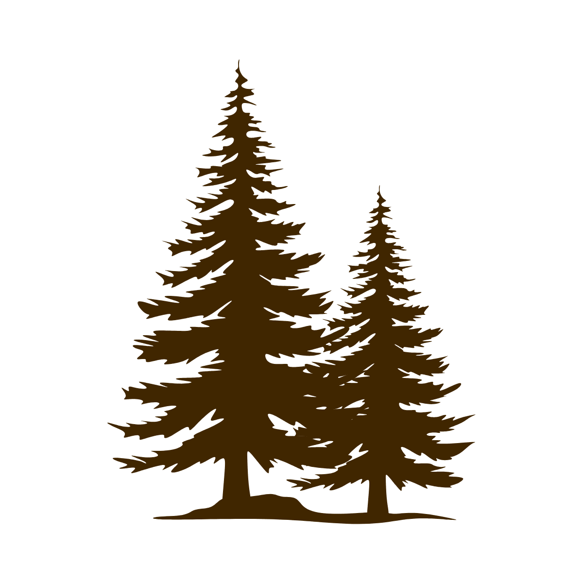 Trees silhouette graphic
